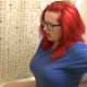 A girl with red-dyed hair and glasses takes a wet, runny shit while sitting on a toilet in 3 scenes. Some wet farting, pissing and diarrhea. No product seen, but audio is clear. Presented in 720P HD. 116MB, MP4 file. About 9.5 minutes.